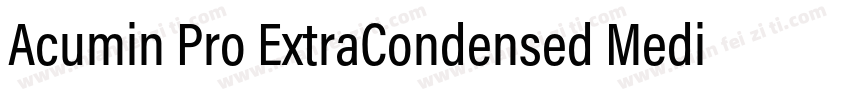 Acumin Pro ExtraCondensed Medium字体转换